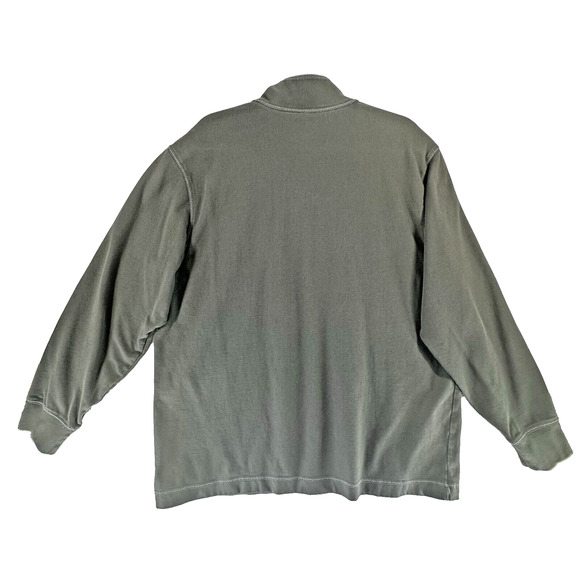 Casuals Roundtree & Yorke Men's L Gray Knit Button Pullover Sweater Henley Winte - Picture 6 of 13